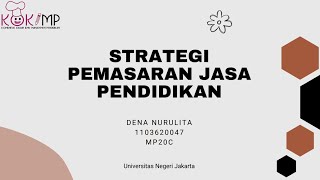 Strategi Pemasaran Jasa Pendidikan