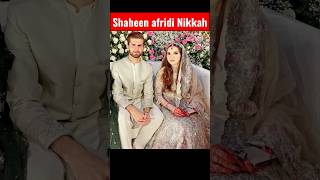 Shaheen Afridi Nikkah  with Ansha Afridi daughter of Shahid Afridi 😍 #viralshorts #shorts