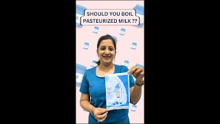 Does pasteurised milk need to be boiled ?? #milk #boiling