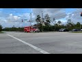 Palm Beach County Fire Rescue Rescue 14 Responding From Station To a Sick Person