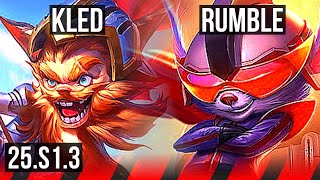 KLED vs RUMBLE (TOP) | 6/0/10, Dominating | KR Master | 25.S1.3