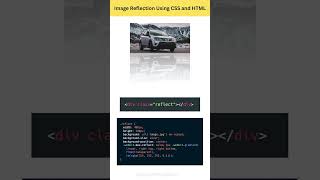 Create Image Reflection Using CSS and HTML