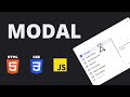 How to create Interactive Modal with HTML, CSS and javascript