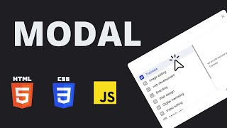 How to create Interactive Modal with HTML, CSS and javascript