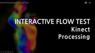 Kinect+Processing : Interactive Flow(Optical flow test)