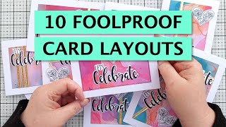 10 Foolproof Card Layout Ideas for Simple Cards! Use What You Have! [2026/025]