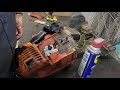 replacing echo shindaiwa top handle chainsaw oil pump