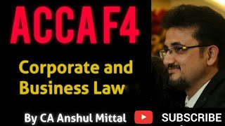 ACCA F4 - Corporate and Business Law - Chapter 6 - Types of Business Organisation ( complete)