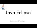 Java eclipse: User input tutorial