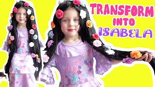 Disney Encanto DIY Isabela Character Transformation! Costume, Makeup, DIY Craft IRL