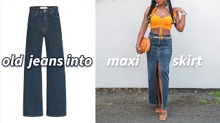 This Maxi Jeans Skirt Took Less Than An Hour To Make