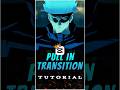 Smooth Pull In Transition Tutorial 🔥💀 | Capcut Tutorial | #capcut #capcuttutorial #animeedit