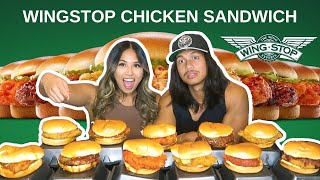 TRYING EVERY WINGSTOP CHICKEN SANDWICH
