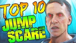 TOP 10 SCARY "JUMPSCARE" EASTER EGGS! // Call of Duty: ZOMBIES! // HALLOWEEN TOP 10!
