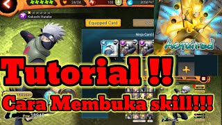 Tutorial Membuka Skill di game naruto - Naruto x Boruto ninja voltage - gameplay (NXB NV)