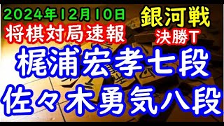 将棋対局速報▲梶浦宏孝七段ー△佐々木勇気八段 第32期銀河戦決勝トーナメント２回戦 第３局[相掛かり]