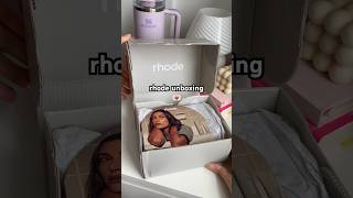 Rhode unboxing 🎀 #rhode #haileybieber #makeupshorts #beauty #aesthetic #unboxing #viralmakeup