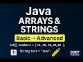 Java Arrays & Strings | Basic to Advanced with Examples | Java Tutorial 2025