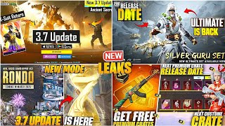 OMG 😱 NEW ALL ULTIMATES😍FOR 3.7 UPDATE🌝IS HERE | NEW CUSTOM CRATE💯| NEW M416🌪️SILVER GURU🤯PUBGM/BGMI