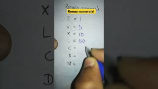 Roman Numerals M=? #shorts #youtubeshorts #romannumerals