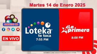 Loteka y la Primera en vivo 🎰Martes 14 de Enero 2025– 7:55 PM