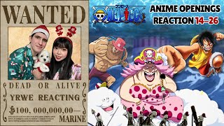 Non Anime Fan Reacts to All One Piece Openings Pt. 2 (14-26)