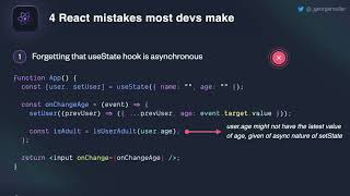❌ 4 Mistakes most beginner React developers make ↓