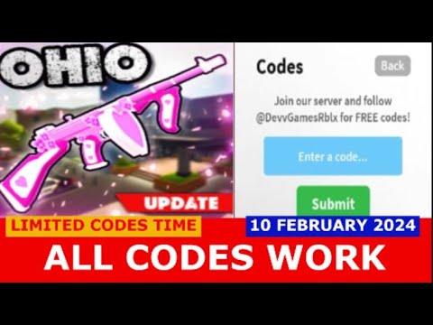*NEW CODES* [Valentine's Day event] Ohio ROBLOX LIMITED CODES TIME FEBRUARY 10, 2024