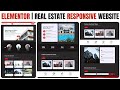 Build a Stunning Responsive Real Estate Website with Elementor & WordPress – Ultimate Guide! 🔥