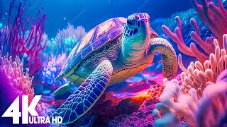 Turtle Paradise 4K ULTRA HD - Undersea Nature Relaxation Film + Piano Music by Peaceful Relaxation
