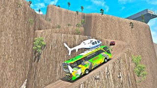 Dangerous Journey! Bus Hauling Wood on the Tallest Mountain Pass! 😱🔥- Euro Truck Simulator 2