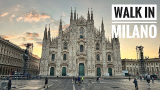 Walk in Milano Italy Timelaps