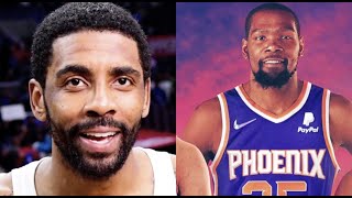 Kyrie Irving REACTS To Kevin Durant TRADED To Phoenix Suns ‘Im Glad He Got Outta There’