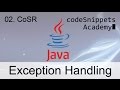 Java Exception Handling 02. The Catch or Specify Requirement