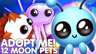 🥚ALL 12 NEW MOON EGG PETS!🚀 HOW TO GET MOON EGG PETS EARLY IN ADOPT ME! ROBLOX