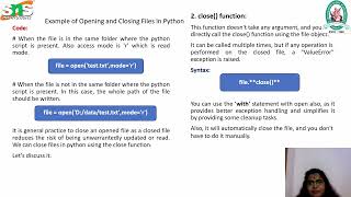 File Handling in Python | Problem Solving Using Python | SNS Institutions