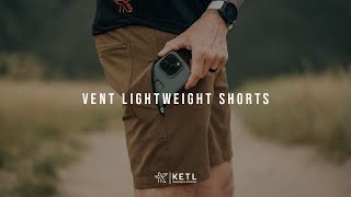 KETL Vent Lightweight Shorts: Summer Hiking \u0026 Travel - Ultra-Breathable Airflow Stretch Men's