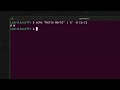 linux crash course the tr command