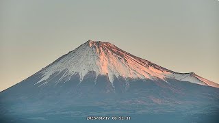 富士山365日のアーカイブ2025年1月17日(金)日の出 6:53