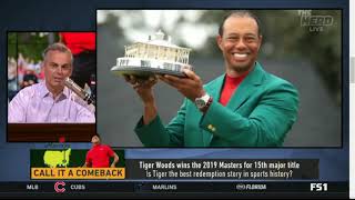 Colin Cowherd REACT to Tiger Woods wins the 2019 Masters for 15th major title - THE HERD