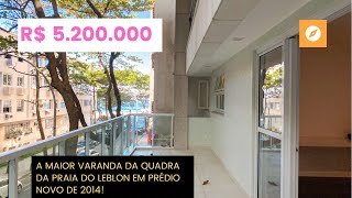 Leblon, Apartamento DUPLEX REFORMADO com VARANDÃO, VISTA MAR na QUADRA DA PRAIA. Pronto para morar.