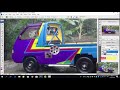 TUTORIAL DESAIN CUTTING STICKER SUZUKI FUTURA PICK UP | DESAIN MODIF BY AUTONGAPAK