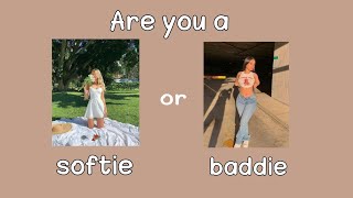 ARE YOU A BADDIE OR SOFTIE _ aesthetic quiz 2021