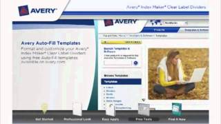 Avery Index Maker Clear Label Divders Demo Video