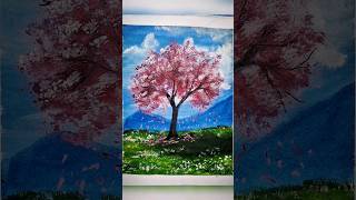 cherry blossom 🌸  #art #cherryblossompainting #viral #viralvideo #beautiful