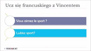 Francuski w 5 minut I Najważniejsze wyrażenia na początek  # 5