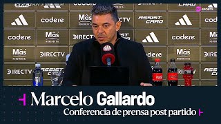 EN VIVO: Marcelo Gallardo habla en conferencia de prensa tras Platense vs. River