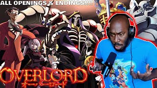 THESE SONGS ARE FIRE!!!!! | First Time Watching Overlord Openings & Endings