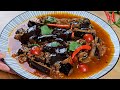 burmese braised eggplant recipe in rich flavorful sauce easy meatless beginners recipe.