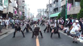 朝霞襲雷華撃団　♪蒼雪♪　調布よさこい・布田会場３本目